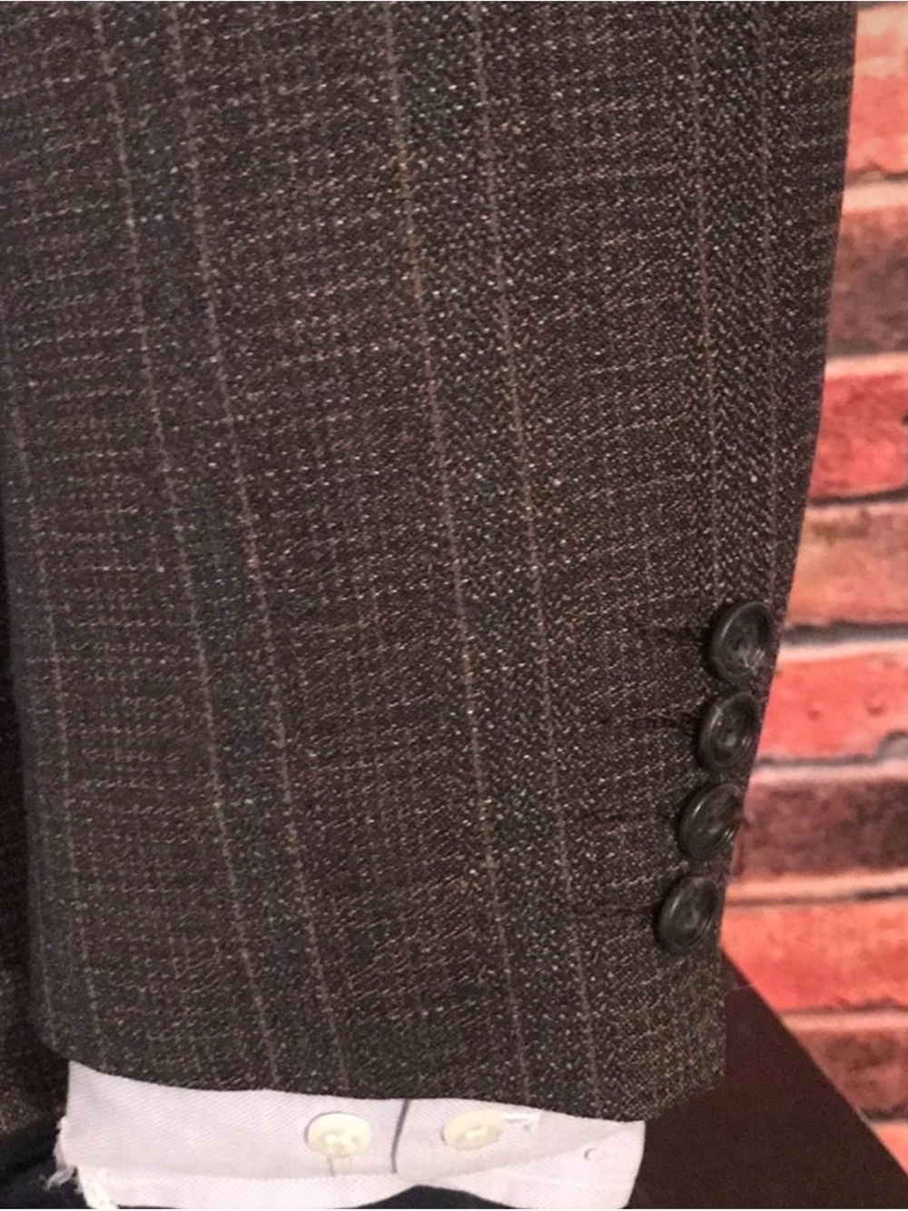 Vintage Louis Roth 46S Sport Coat Brown Blue Wool Blazer Tapered Fit Exc Cond! - Picture 12 of 13